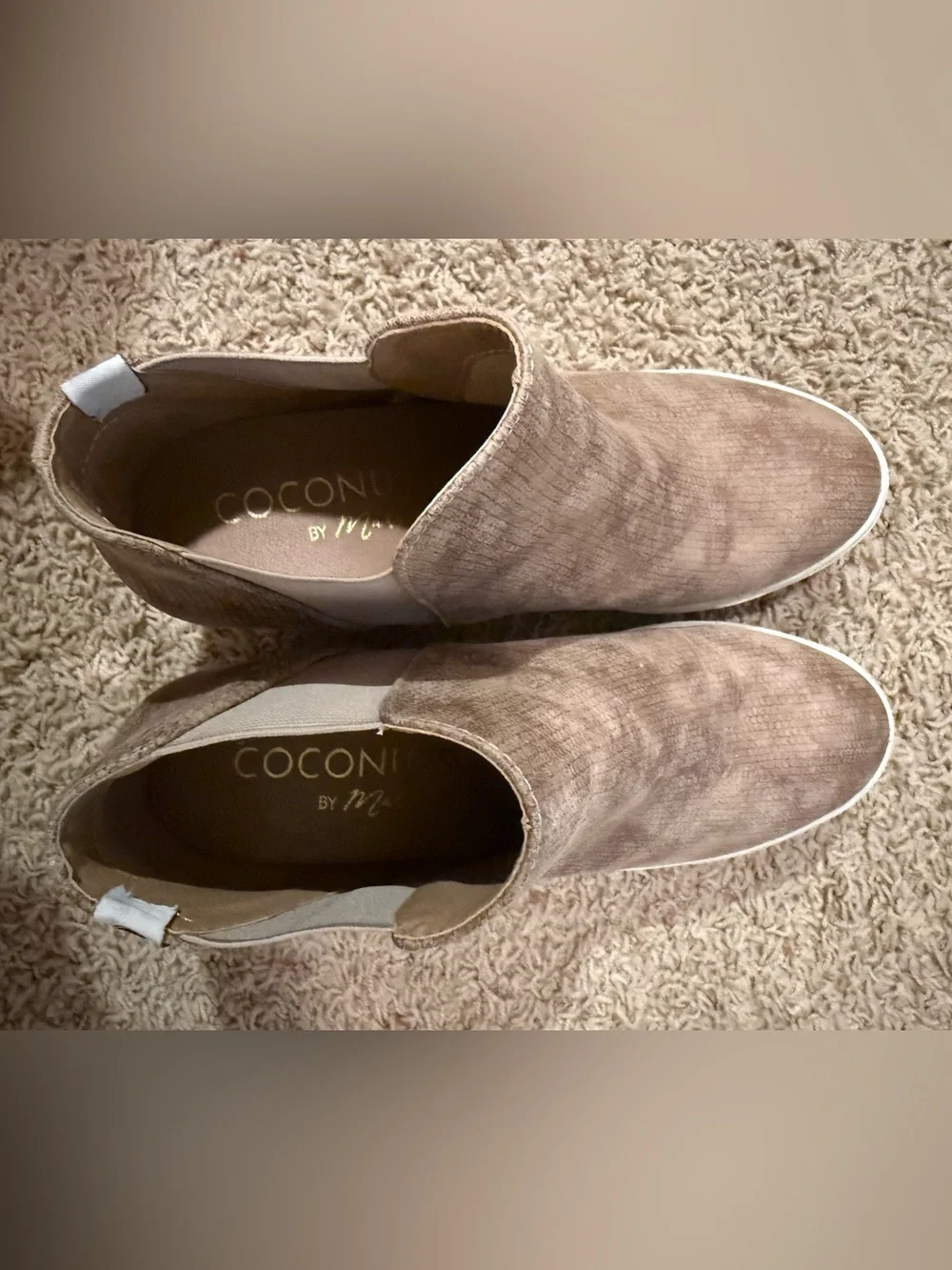 Coconuts wedge ankle boots